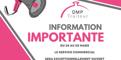 INFORMATION IMPORTANTE - HORAIRES EXCEPTIONNELS